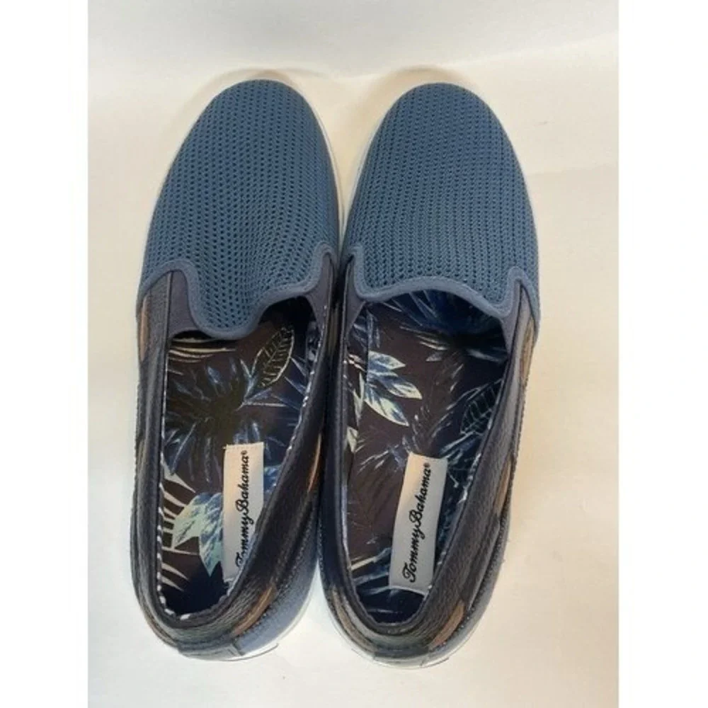 Tommy Bahama Blue Slip On Mesh Canvas Beach Casual Sneakers Men 14D China Fabric